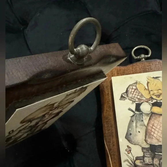 Vintage Hummel Wood Wall Plaques Made in USA German Boy & Girl Sisters Brothers - Picture 5 of 13